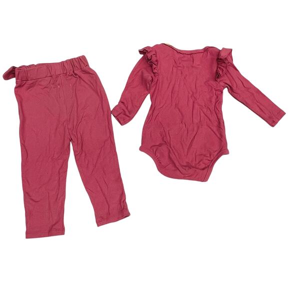 NWT Vignette 9-12M Francie Set in Pink Carnation - Picture 2 of 6